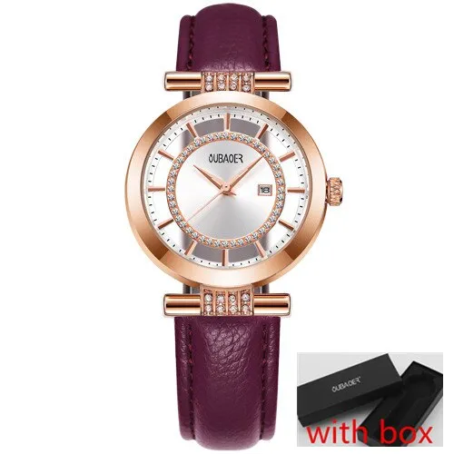 Transparent Dial and Leather Band Watches