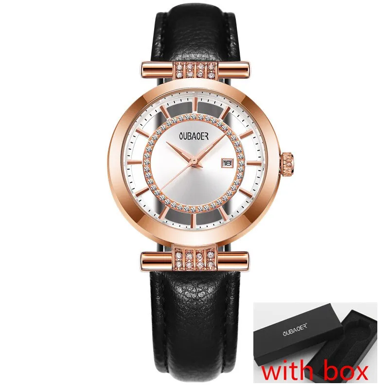 Transparent Dial and Leather Band Watches