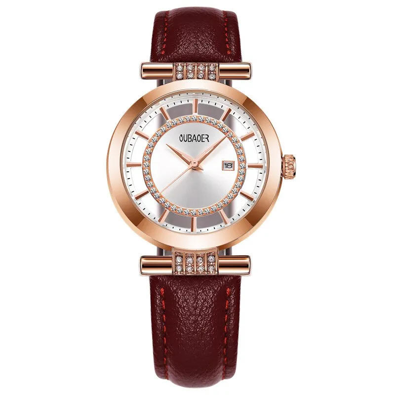 Transparent Dial and Leather Band Watches
