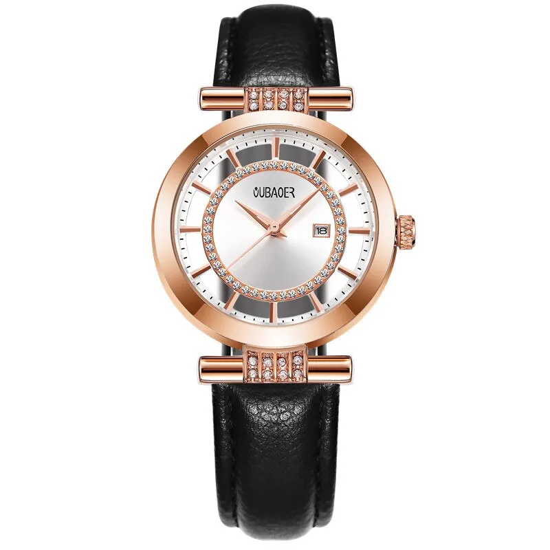 Transparent Dial and Leather Band Watches