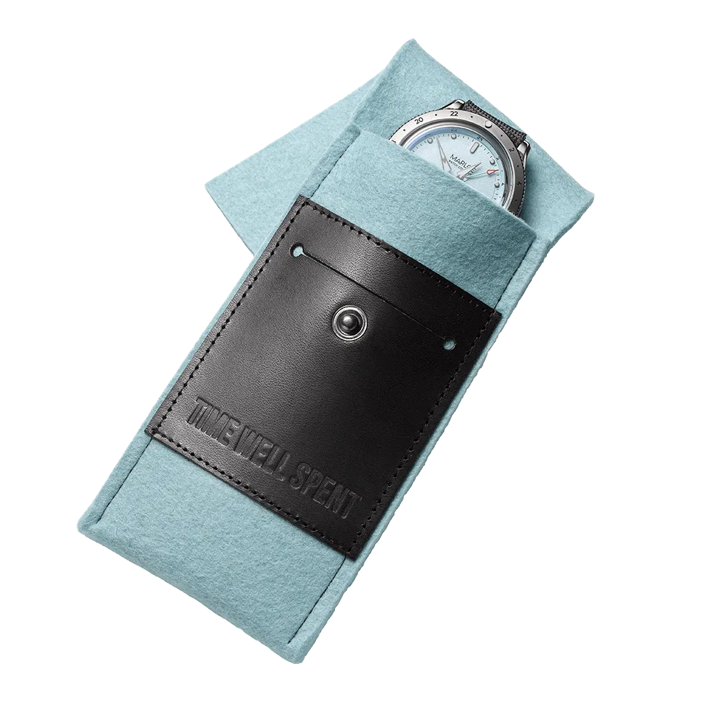 Travel Case - Pastel Blue/Black