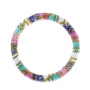 Treasure in Tahiti | Himalayan Glass Bead Bracelet