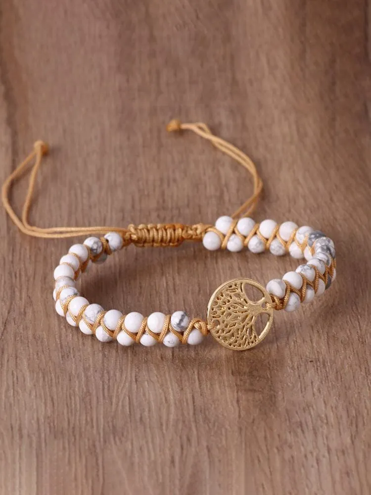 Tree of Life Pendant Woven Bracelet