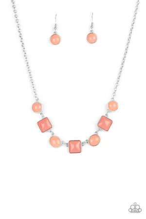 Trend Worthy Orange Paparazzi Necklace
