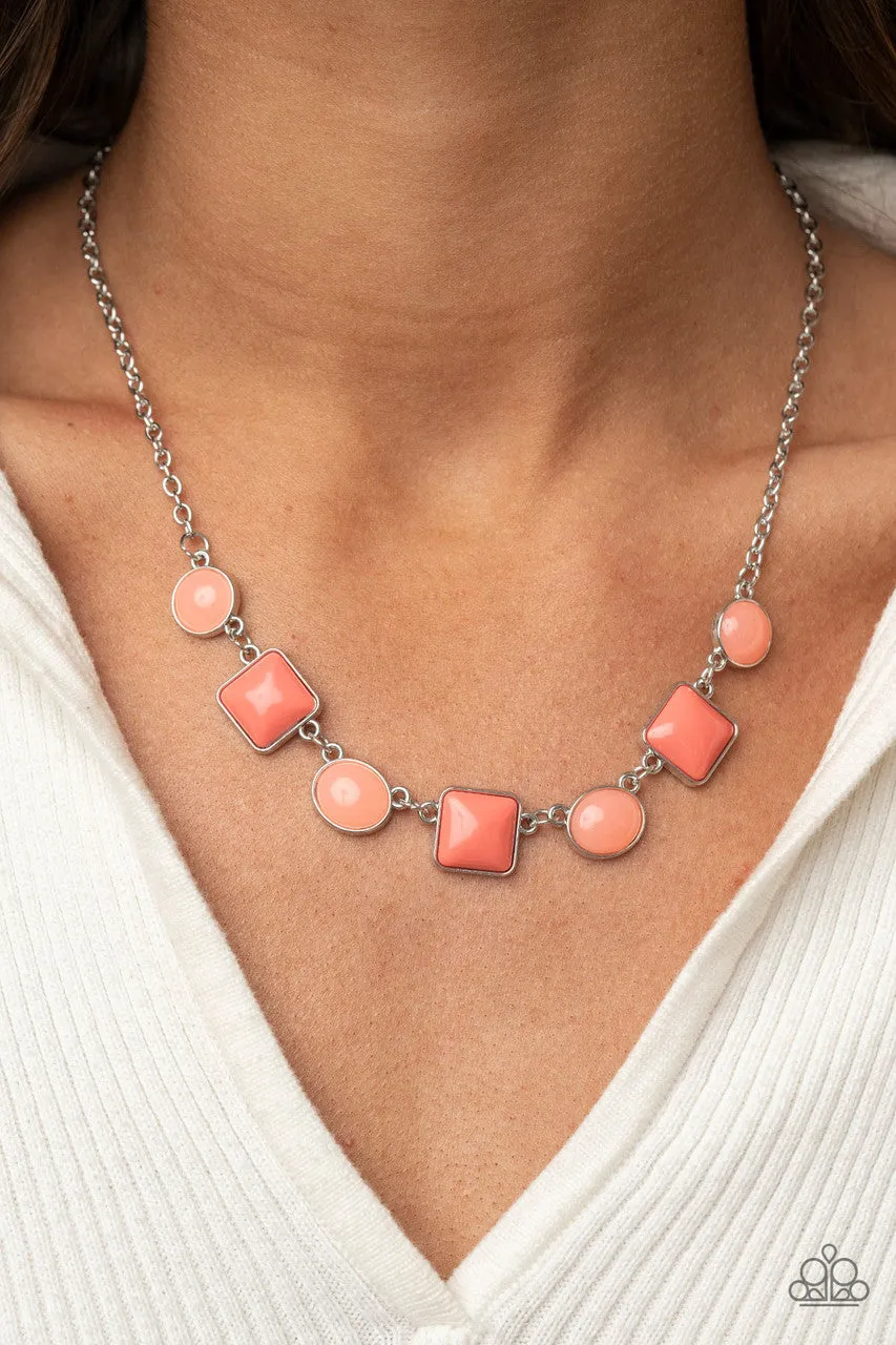 Trend Worthy Orange Paparazzi Necklace