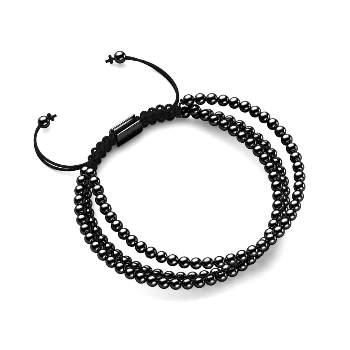 Trinity | Gunmetal | Triple Strand Bracelet