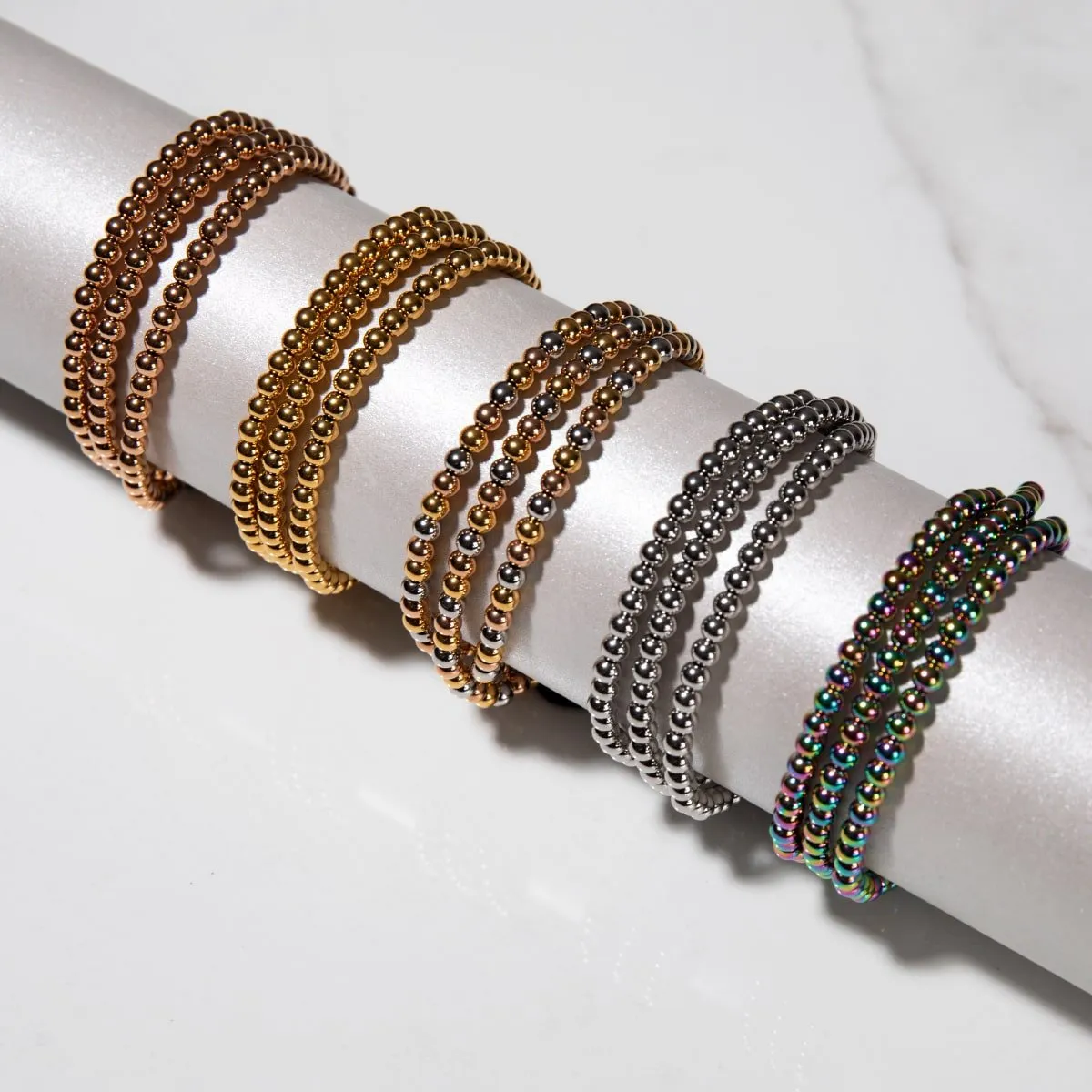 Trinity | Silver | Triple Strand Bracelet