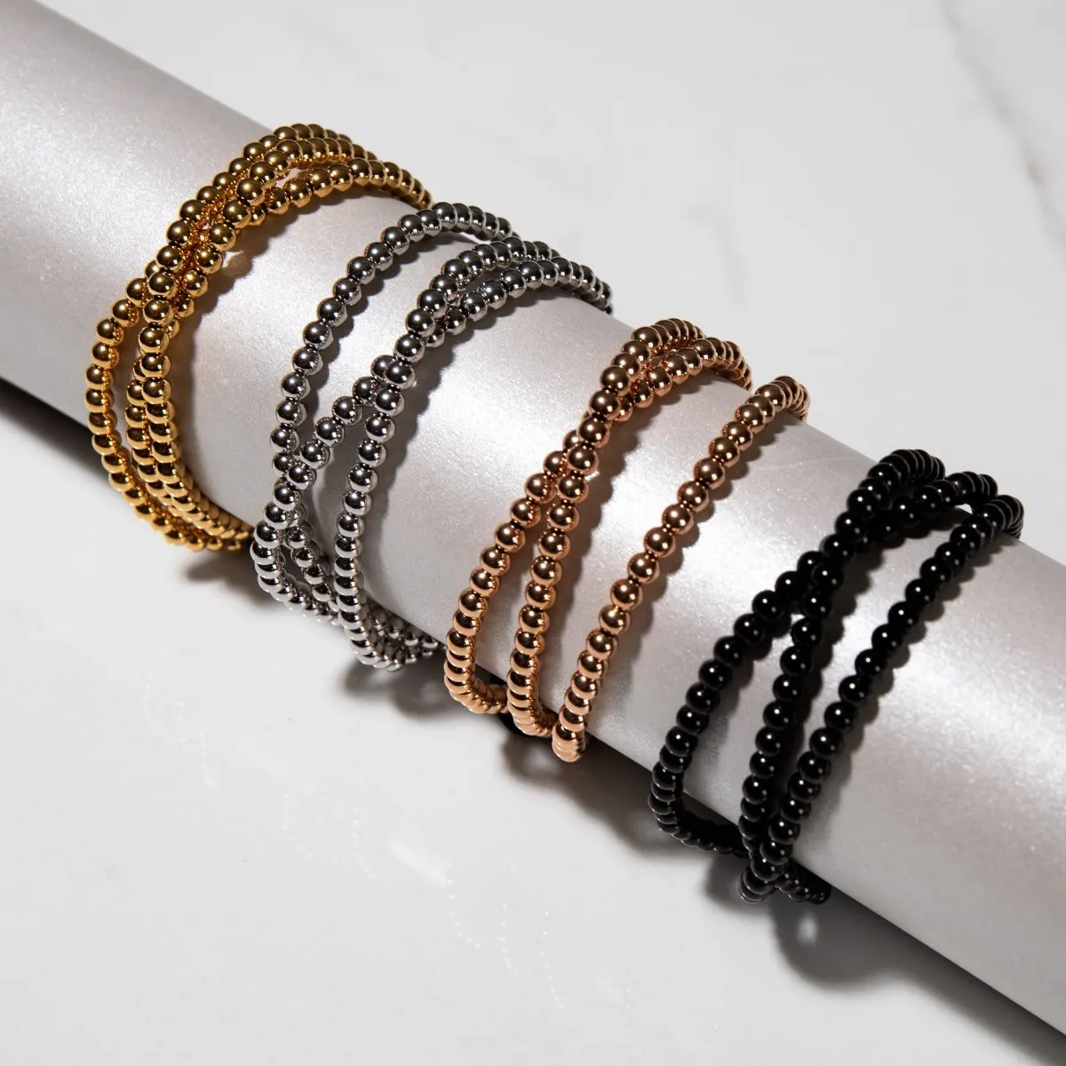 Trinity | Silver | Triple Strand Bracelet