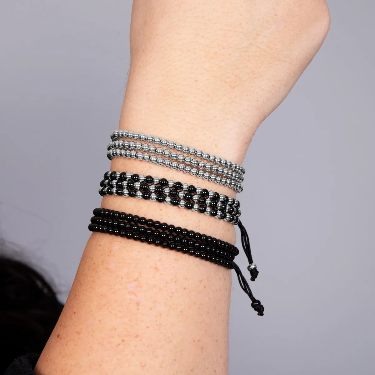 Trinity | Silver | Triple Strand Bracelet