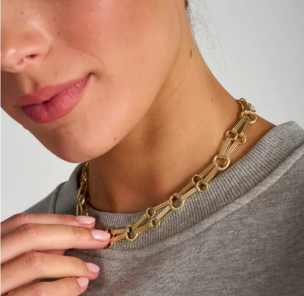 Tutti and Co Infinite Silver Collar Necklace