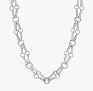Tutti and Co Infinite Silver Collar Necklace