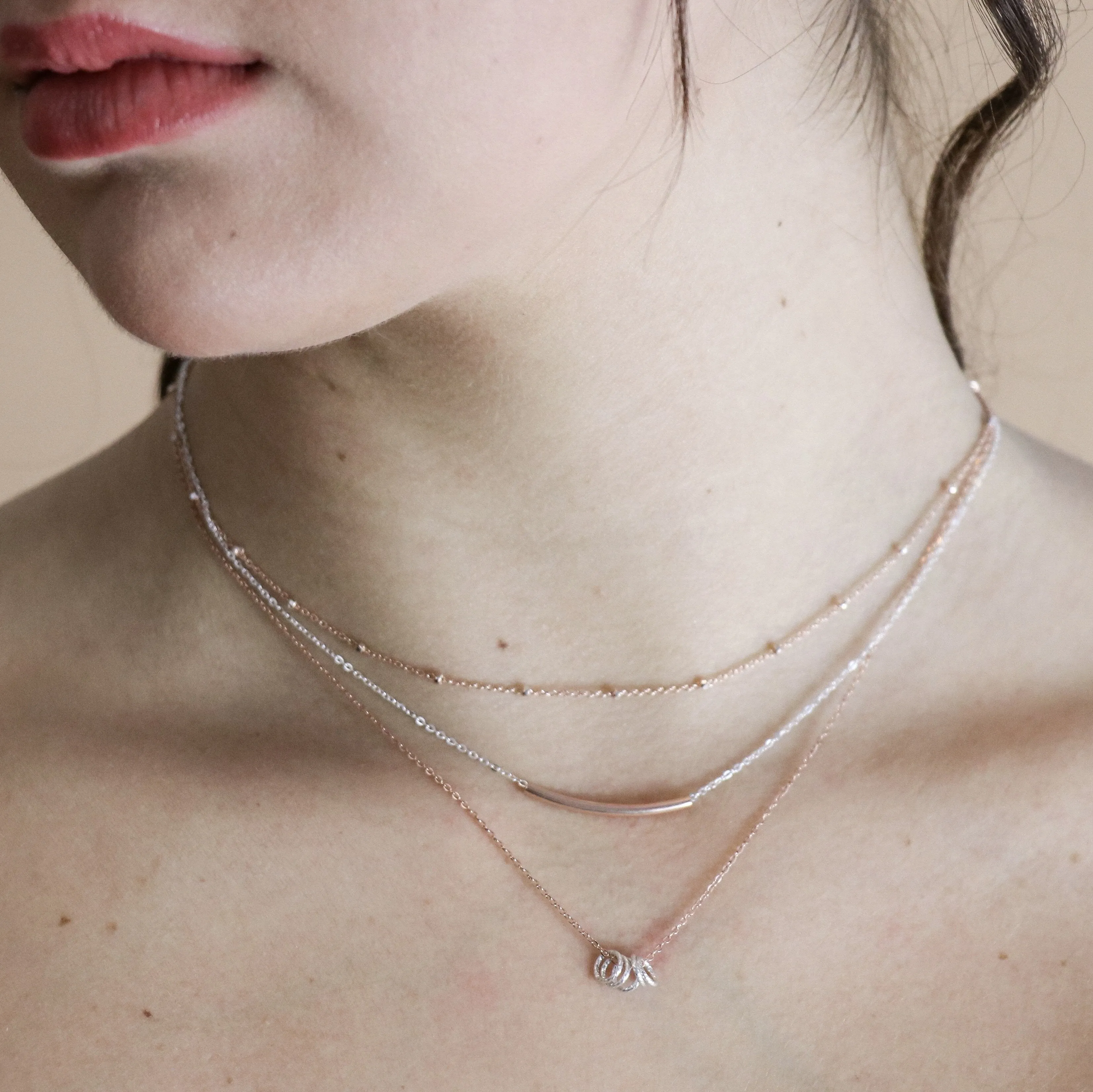 Twisted Circles Necklace