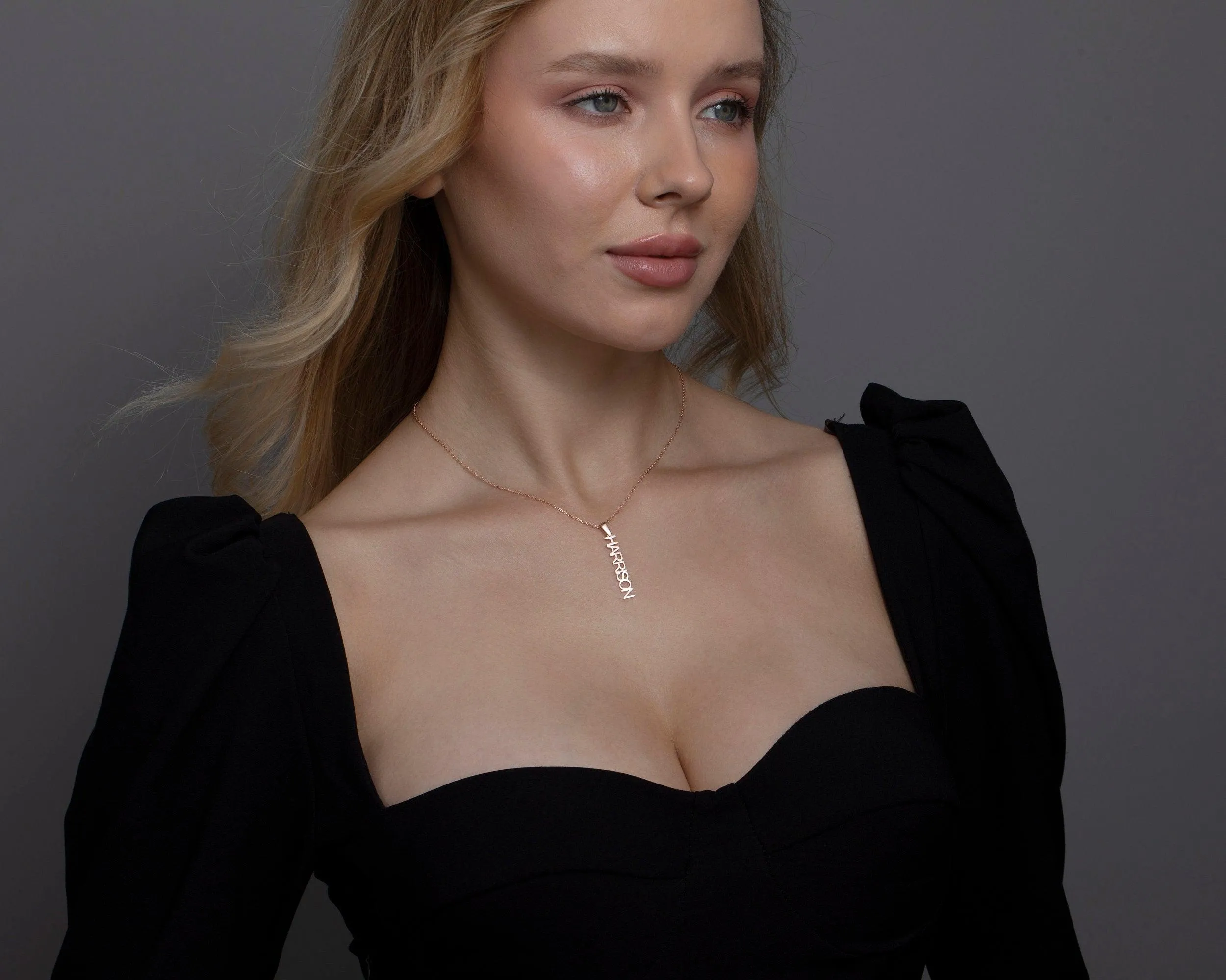 Vertical Name Necklace