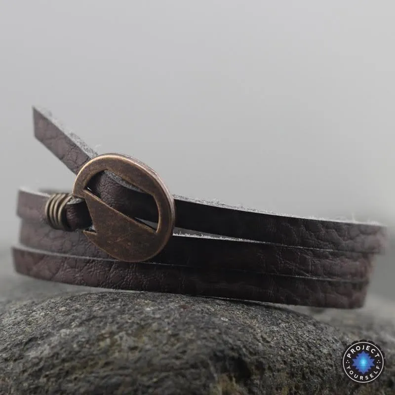 Vintage Multi-Wrap Leather Bracelet
