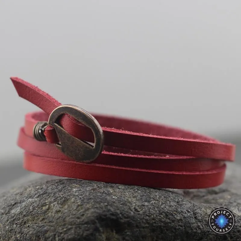Vintage Multi-Wrap Leather Bracelet