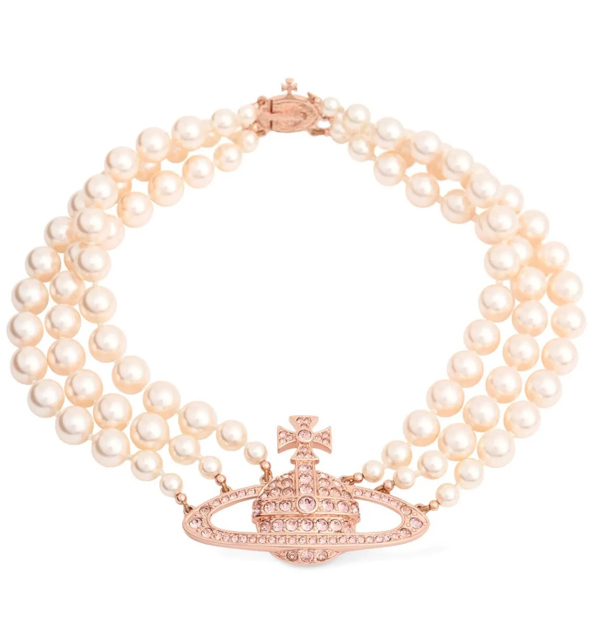 Vivienne Westwood Three Row Embellished Choker