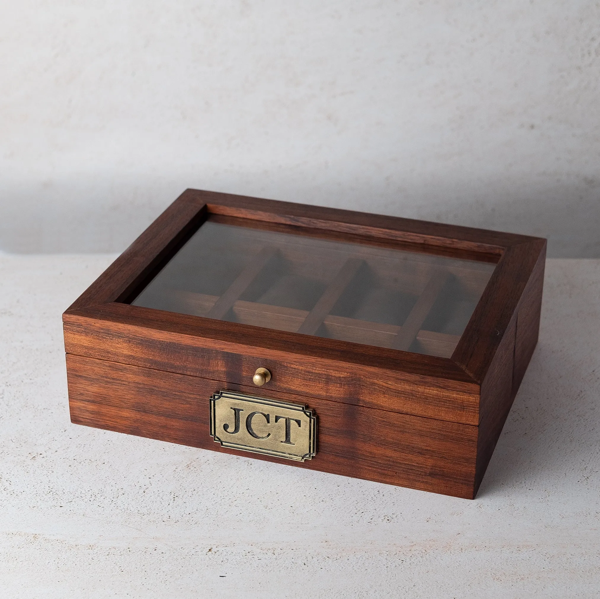 Watch Box Organizer for 8 Watches Premium Modern Hardwood.