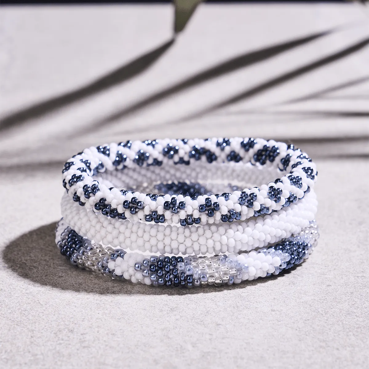 Winter Garden | Himalayan Glass Bead Bracelet