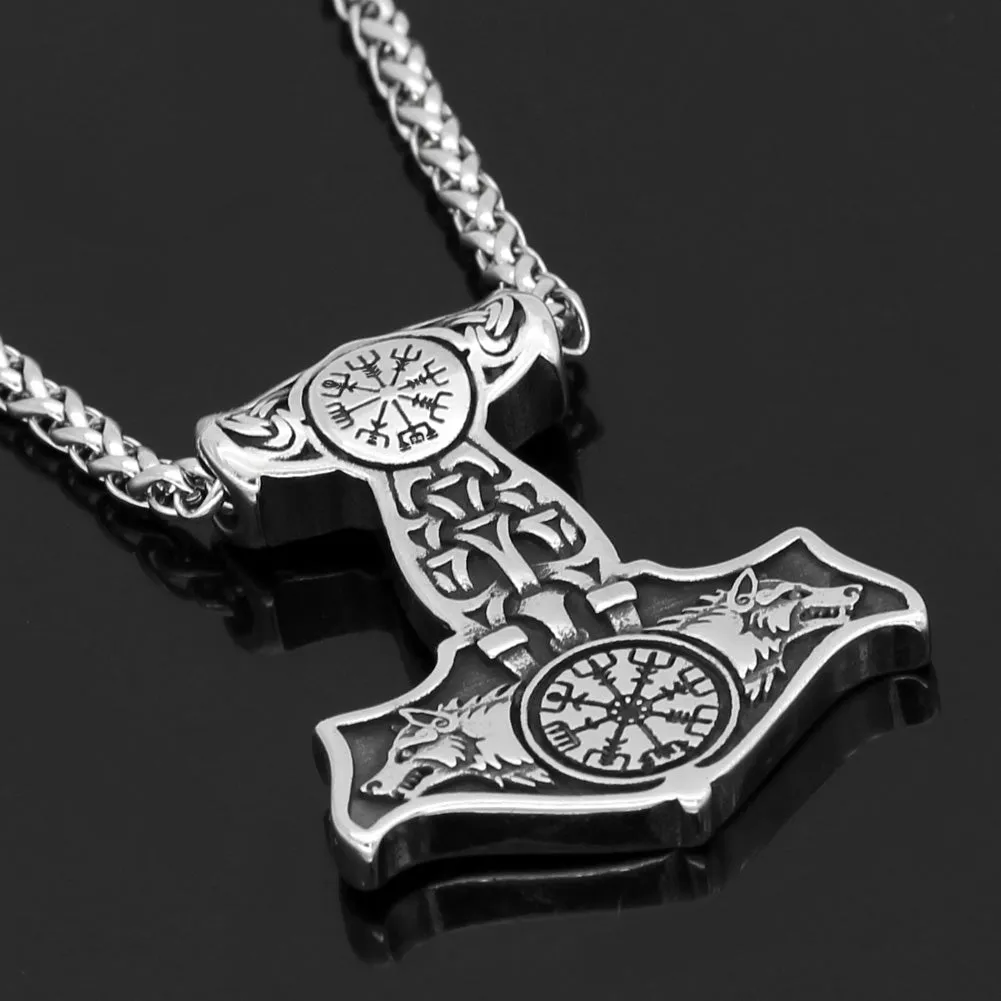 Wolves of Odin Mjolnir Necklace