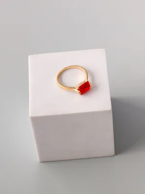 WOMEN'S ASSORTED COLORS STONE RINGS