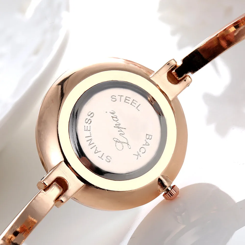 Women's Elegant Wristwatch with Thin Metal Band