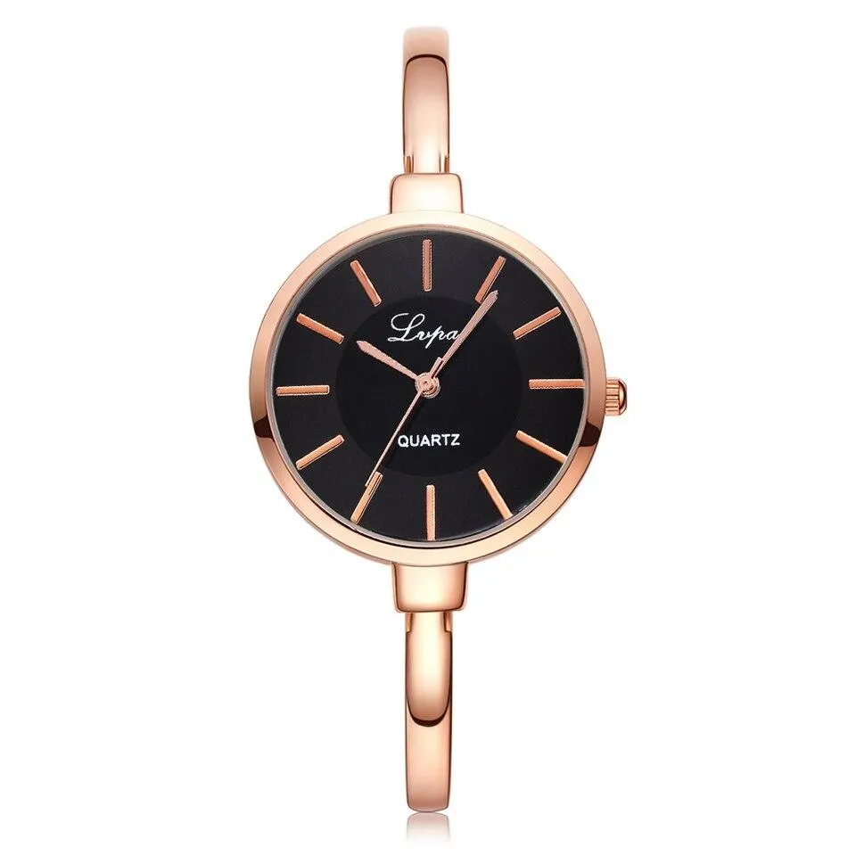 Women's Elegant Wristwatch with Thin Metal Band