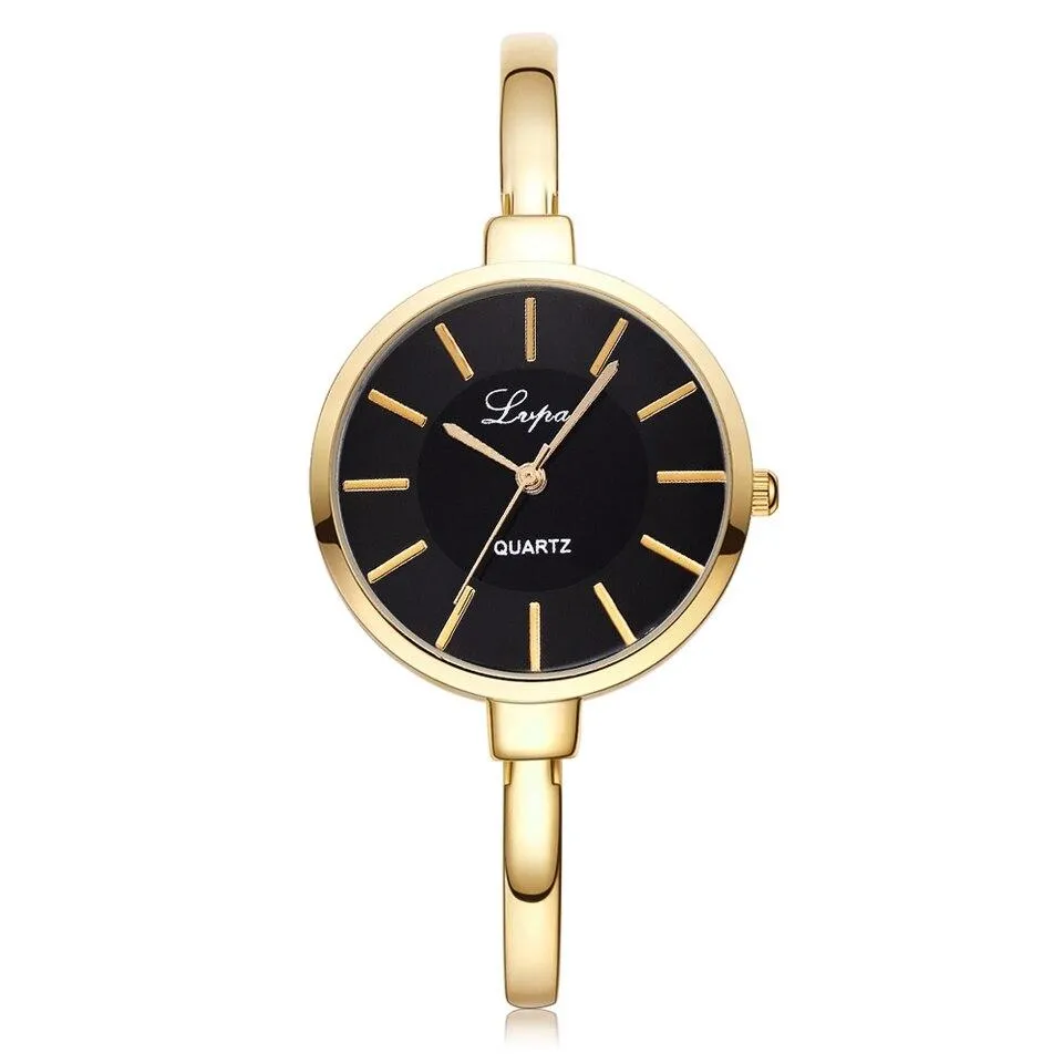Women's Elegant Wristwatch with Thin Metal Band