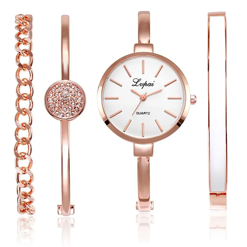 Women's Elegant Wristwatch with Thin Metal Band