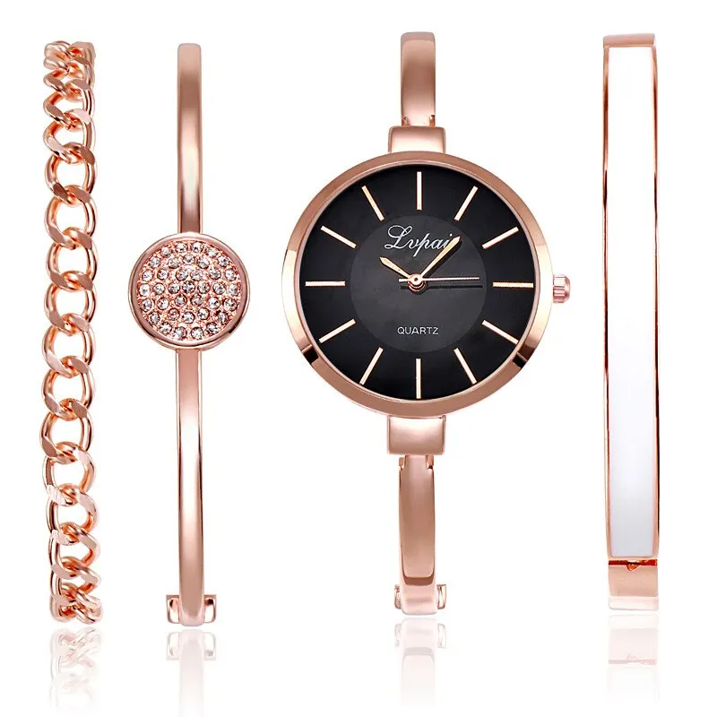 Women's Elegant Wristwatch with Thin Metal Band
