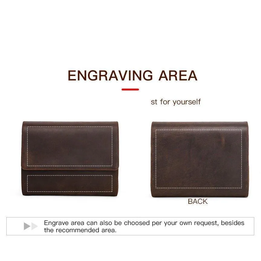 Woosir Leather Watch Roll Case for 6 Watches