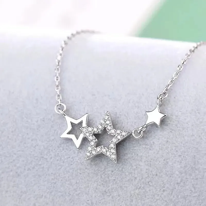 Zircon Star Necklace for Women