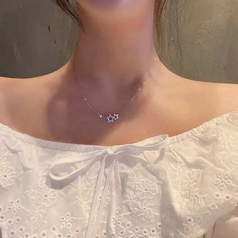 Zircon Star Necklace for Women