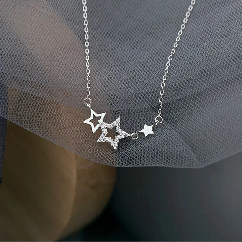Zircon Star Necklace for Women
