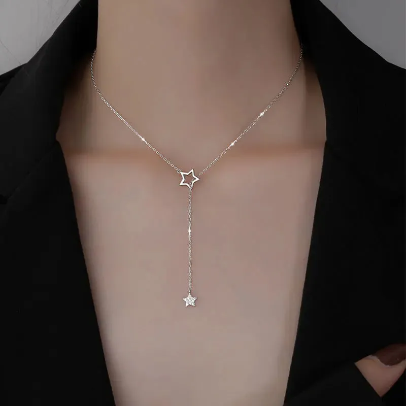 Zircon Star Necklace for Women